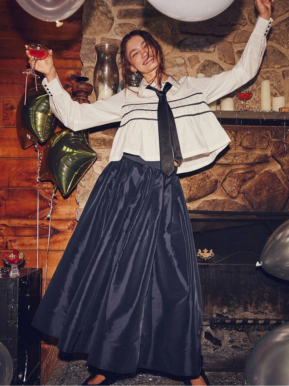 Free people Emilia full skirt sz M - Picture 2 of 3